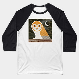 Barn Owl Baseball T-Shirt